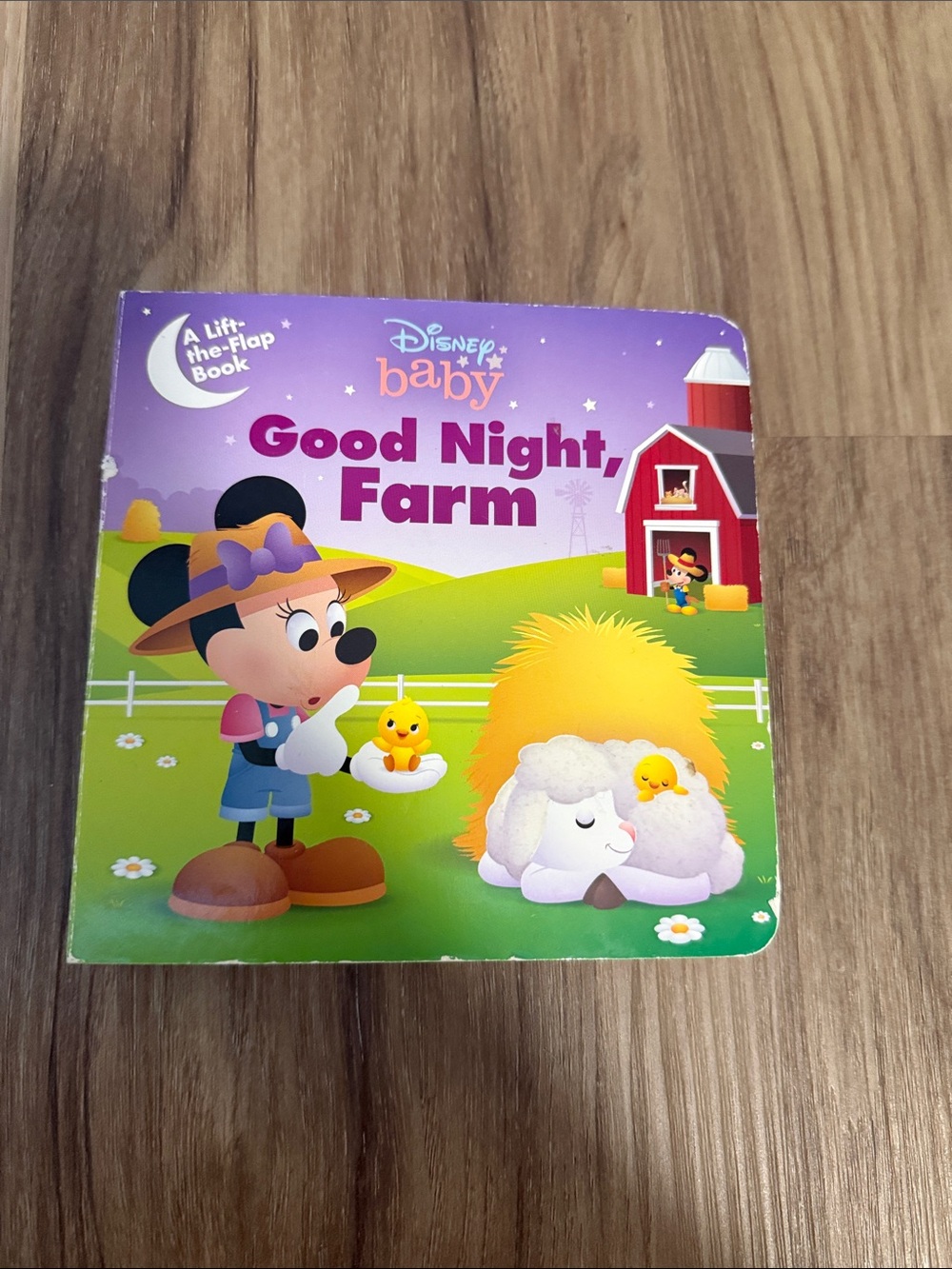 Disney Baby Good Night, Farm Board Book - Purple & Green